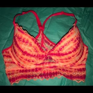 ~Victoria Secret"PINK" Tye-Dye Lace RacerBack Bra~